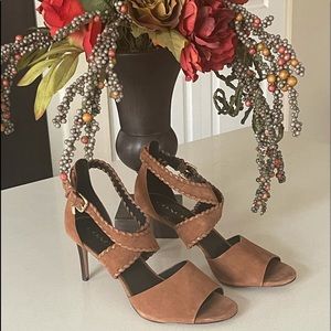 Coach Cognac Suede Size 11 Heels